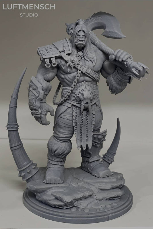 Handmade Grommash Hellscream Statue