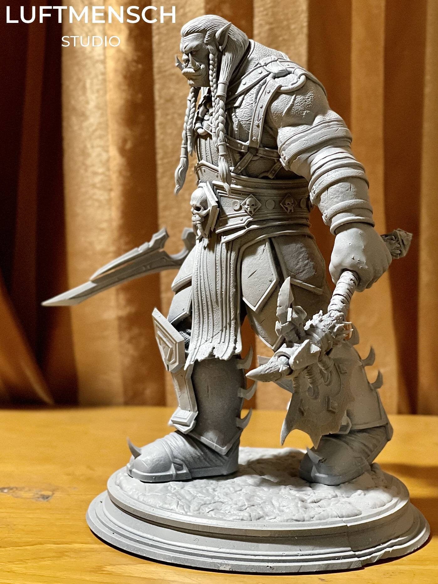 Handmade Varok Saurfang Statue