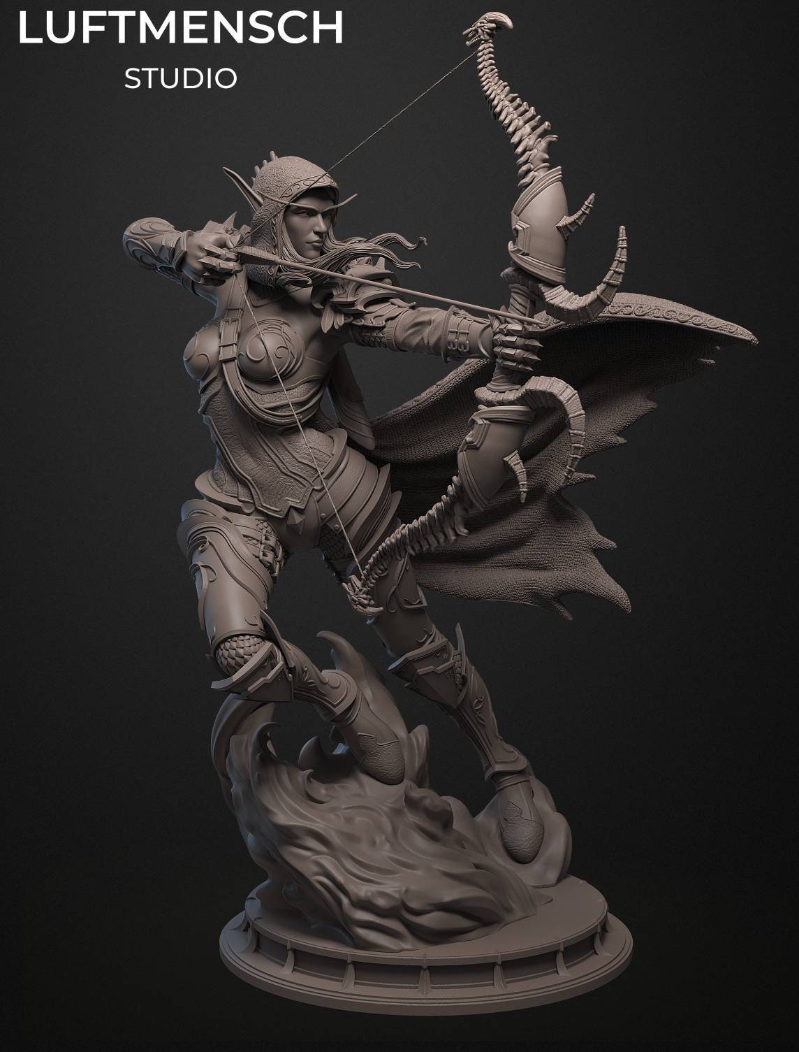 Handmade Sylvanas Windrunner Sculpture