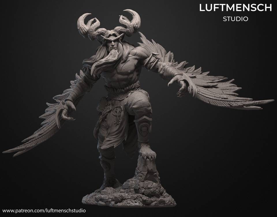 Malfurion Stormrage 3D printed statue