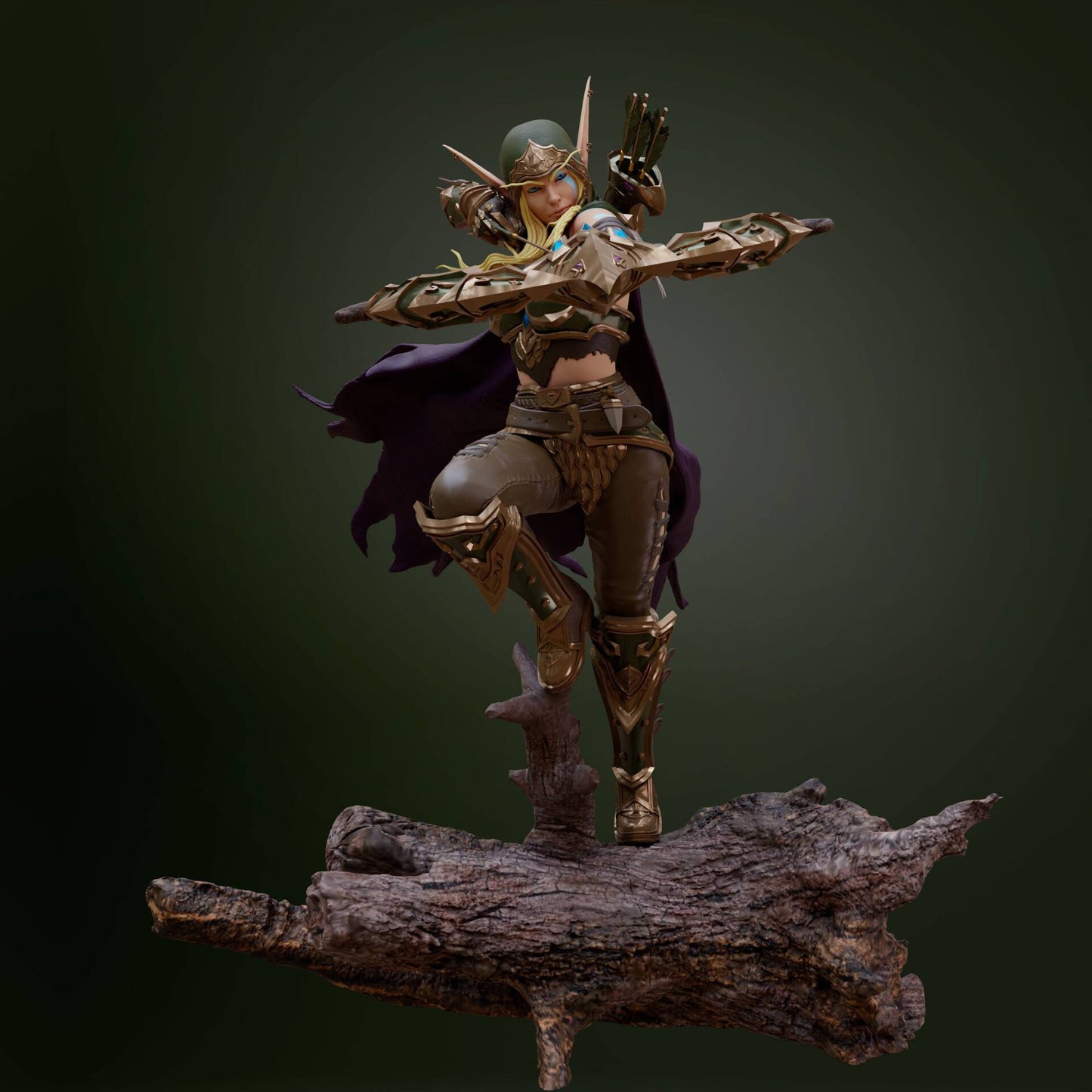 Handmade Alleria Windrunner Statue