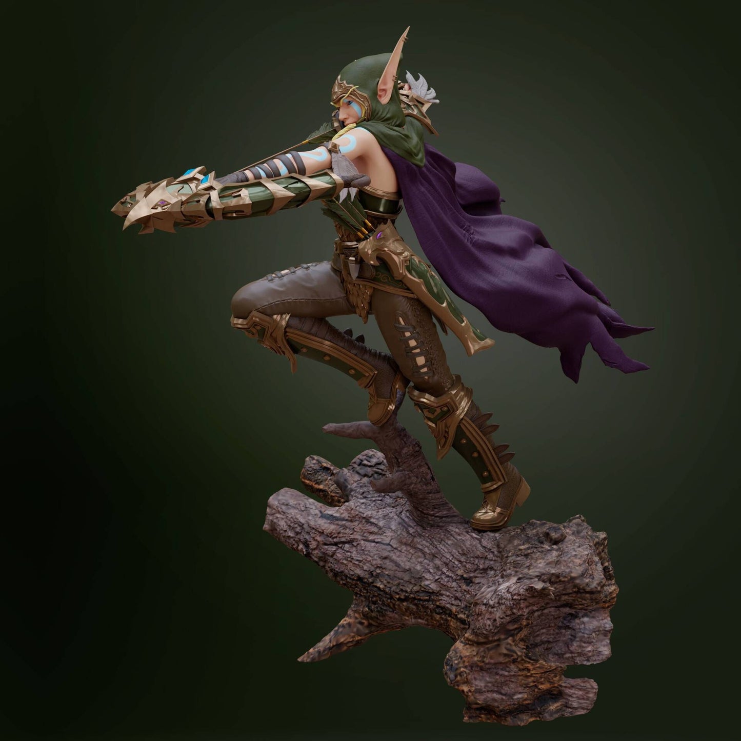 Handmade Alleria Windrunner Statue