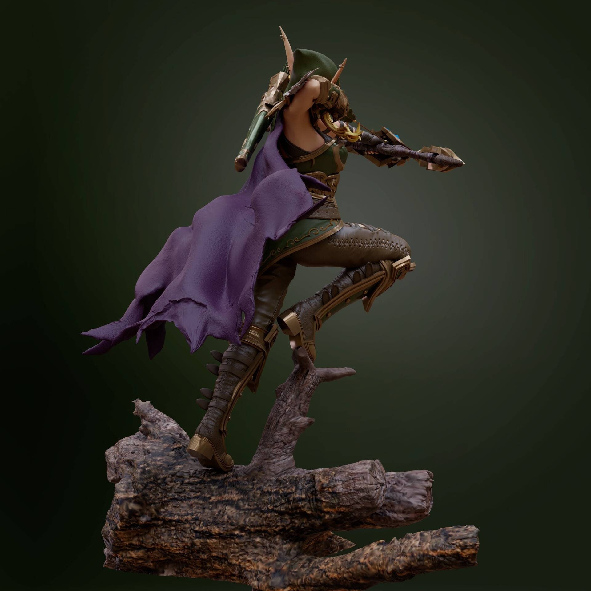 Handmade Alleria Windrunner Statue