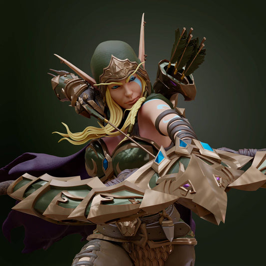 Handmade Alleria Windrunner Statue