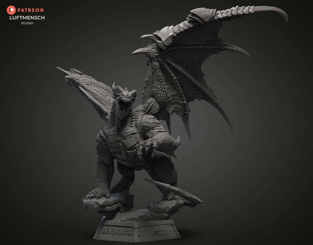 Handmade Deathwing Statue