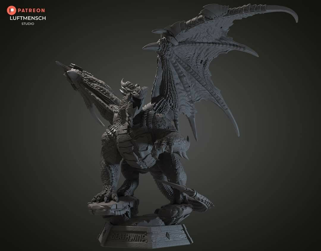 Handmade Deathwing Statue