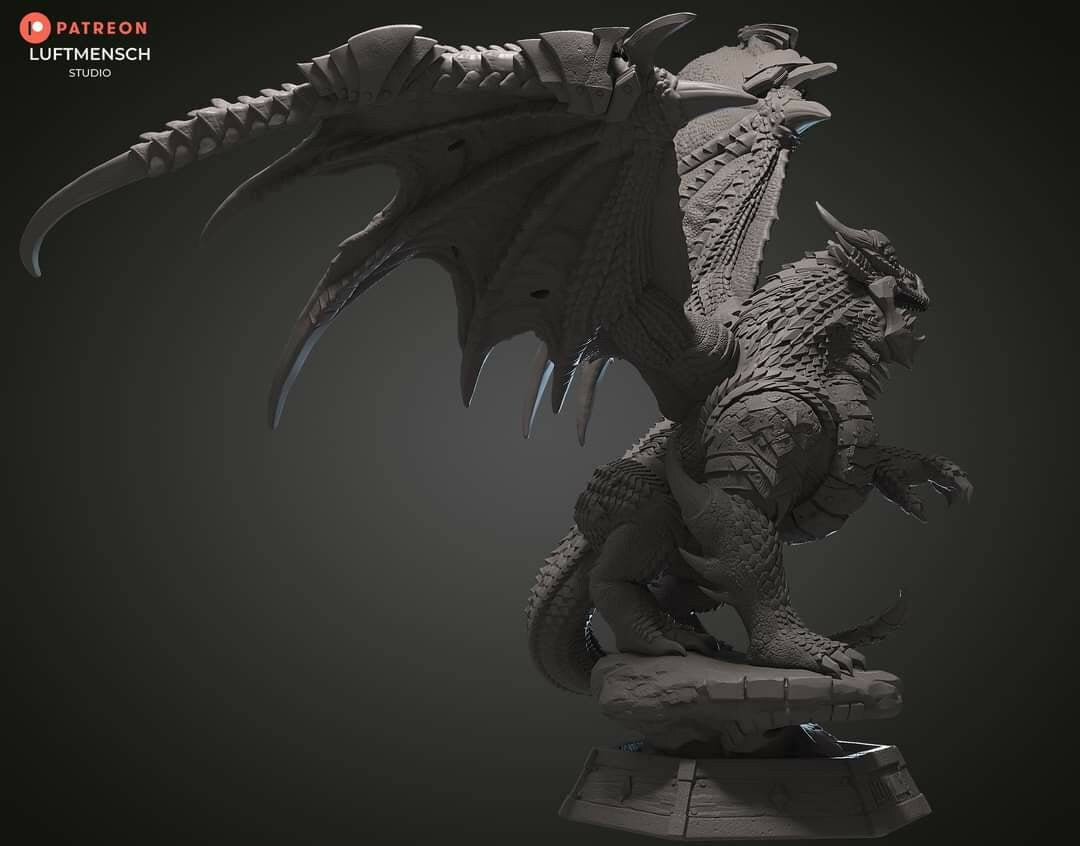 Handmade Deathwing Statue