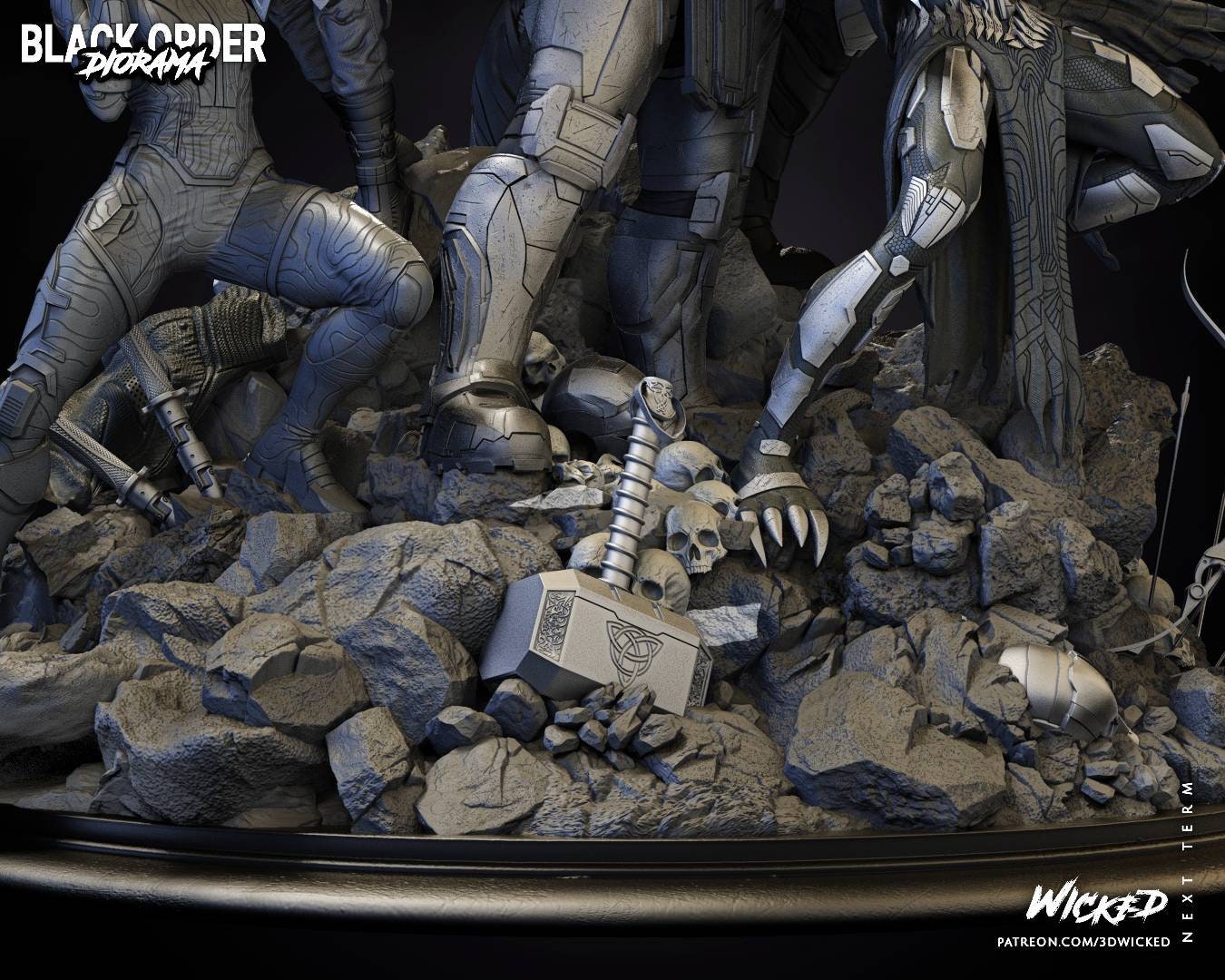 Thanos & The Black Order MASSIVE DIORAMA