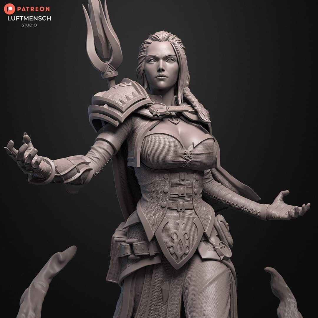 Handmade Jaina Proudmoore Statue