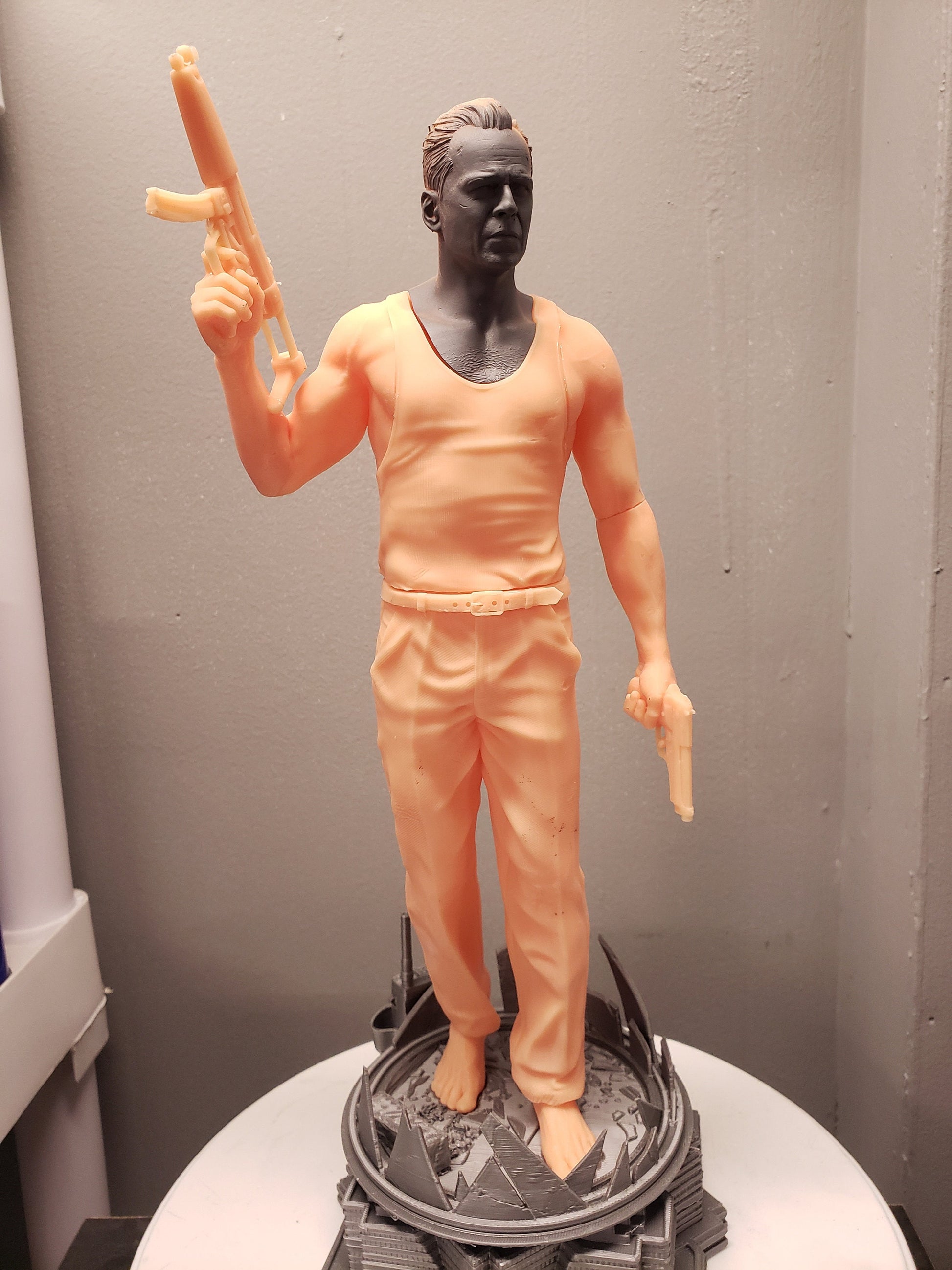 Handmade John McClane Statue