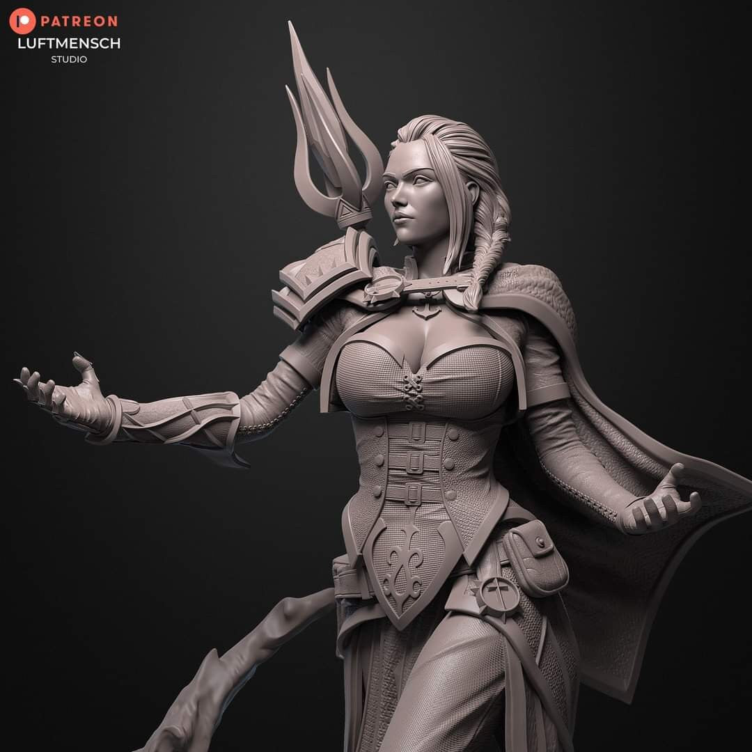 Handmade Jaina Proudmoore Statue