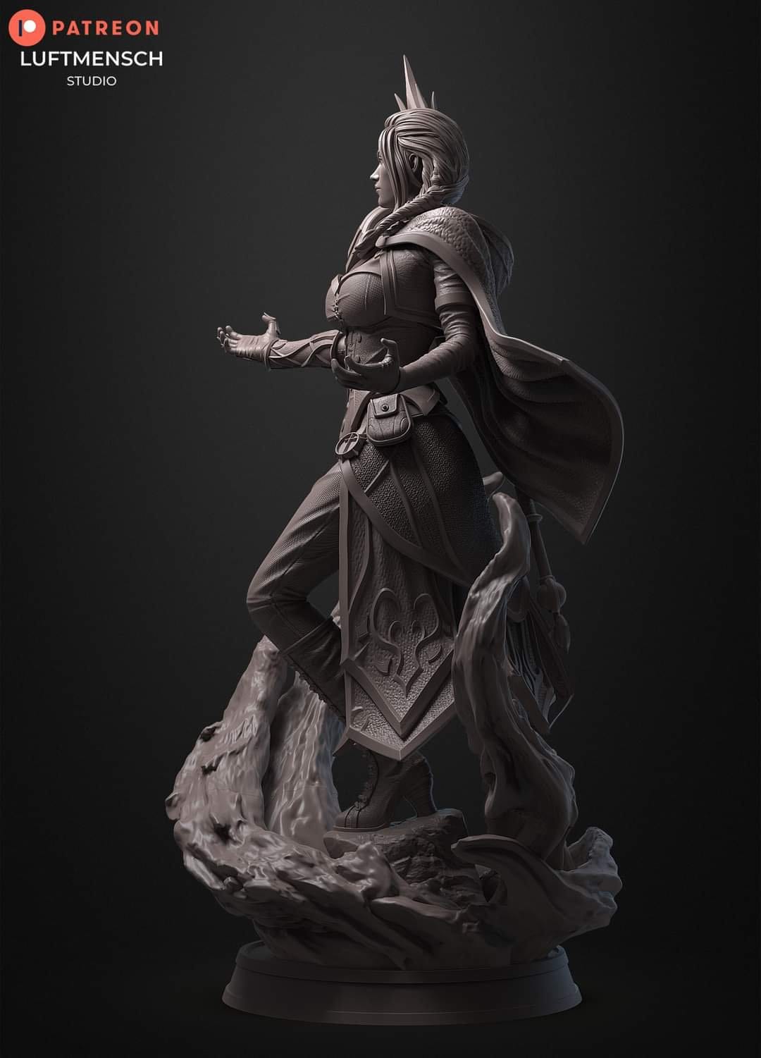 Handmade Jaina Proudmoore Statue