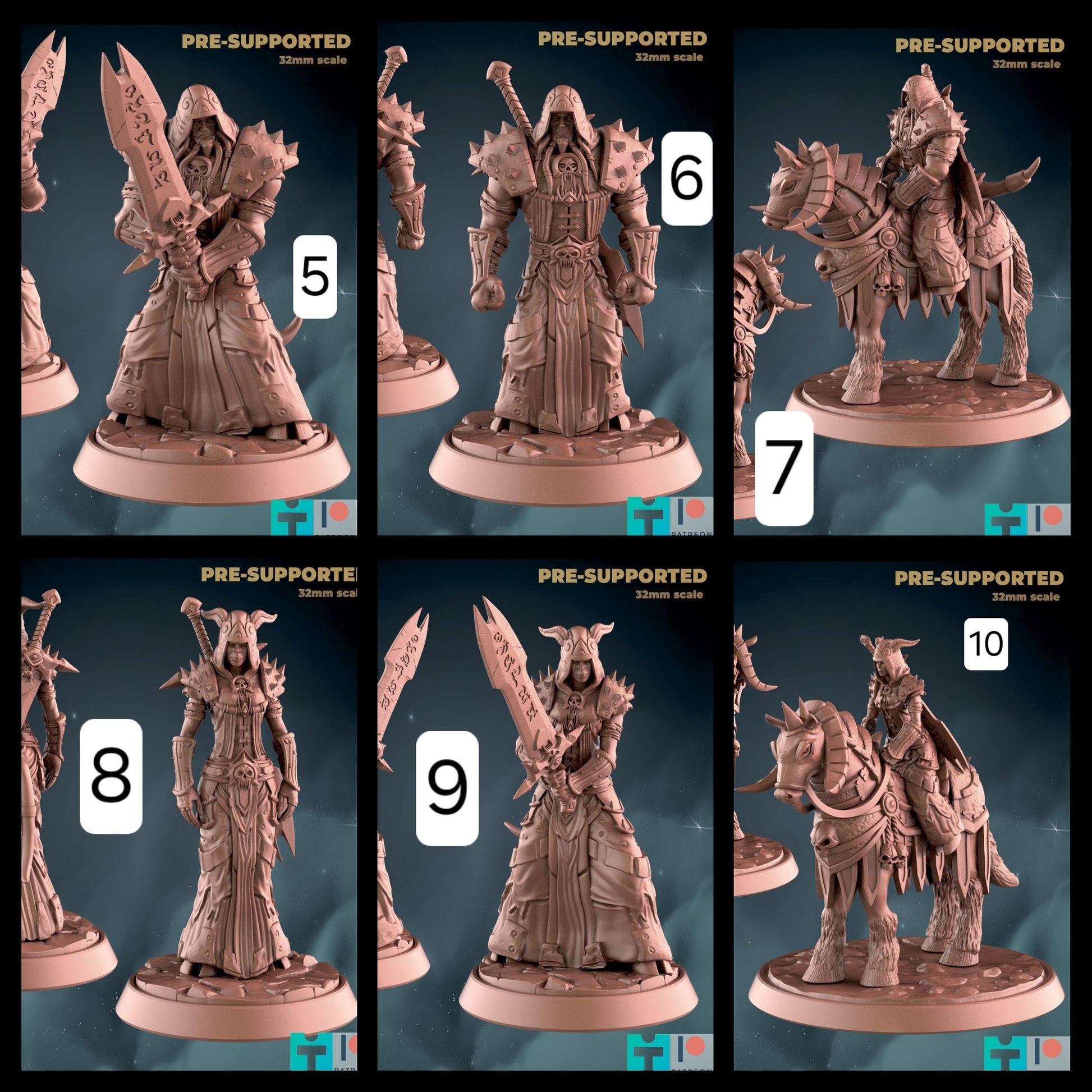 Death Knight Miniatures Vol 1