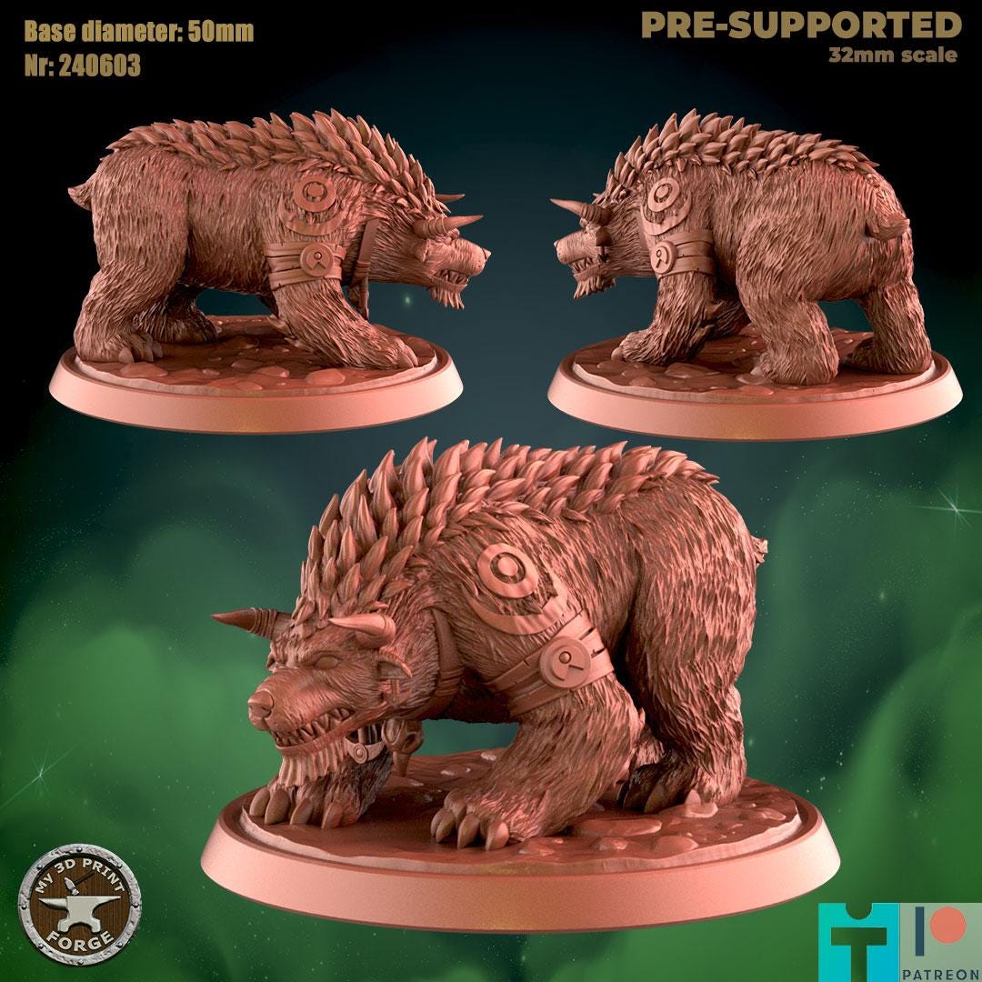 Druid Bear Form Miniatures