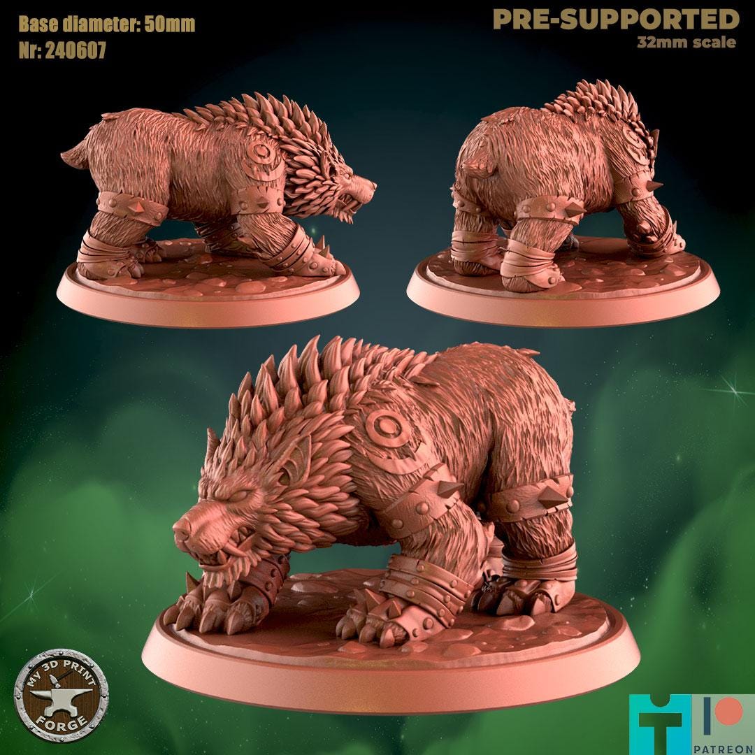 Druid Bear Form Miniatures