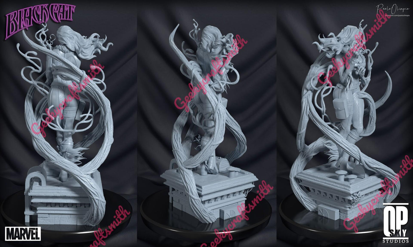 Custom Black Cat Anti-Venom Statue