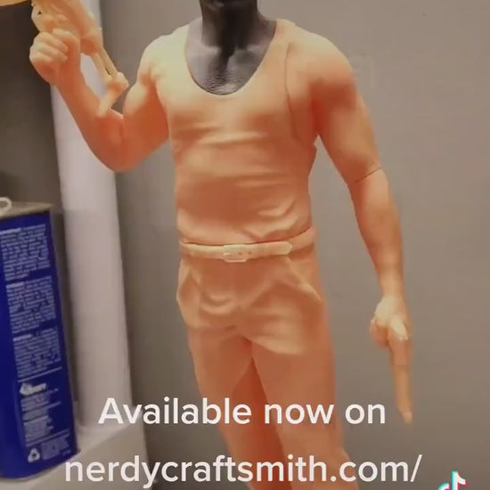 Handmade John McClane Statue