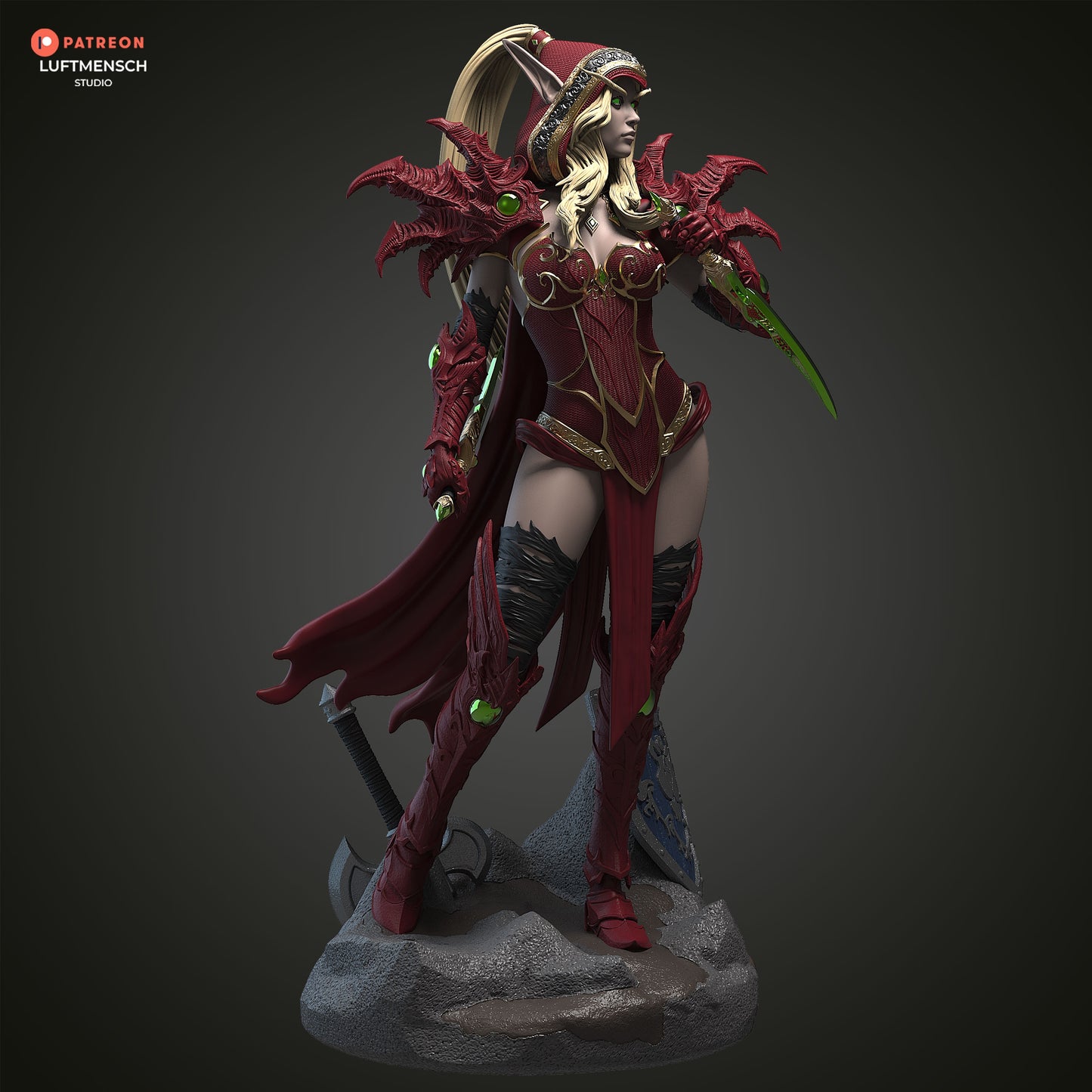 Custom Valeera Sanguinar Statue