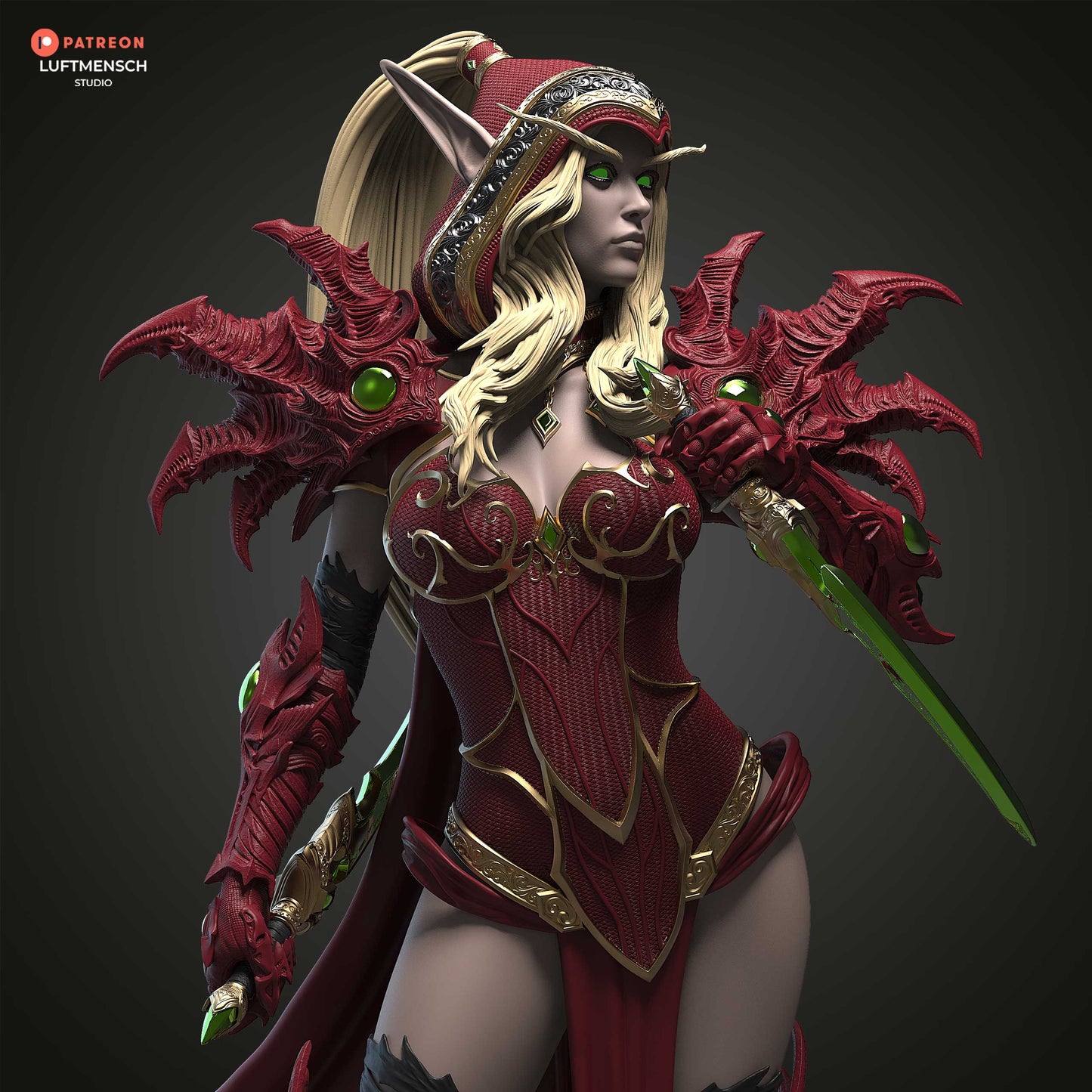 Custom Valeera Sanguinar Statue