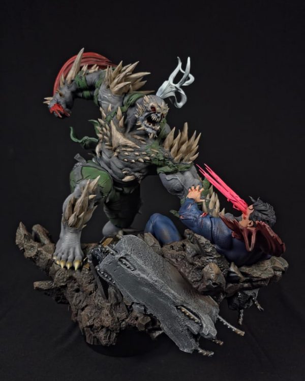 Custom Doomsday vs Superman Diorama