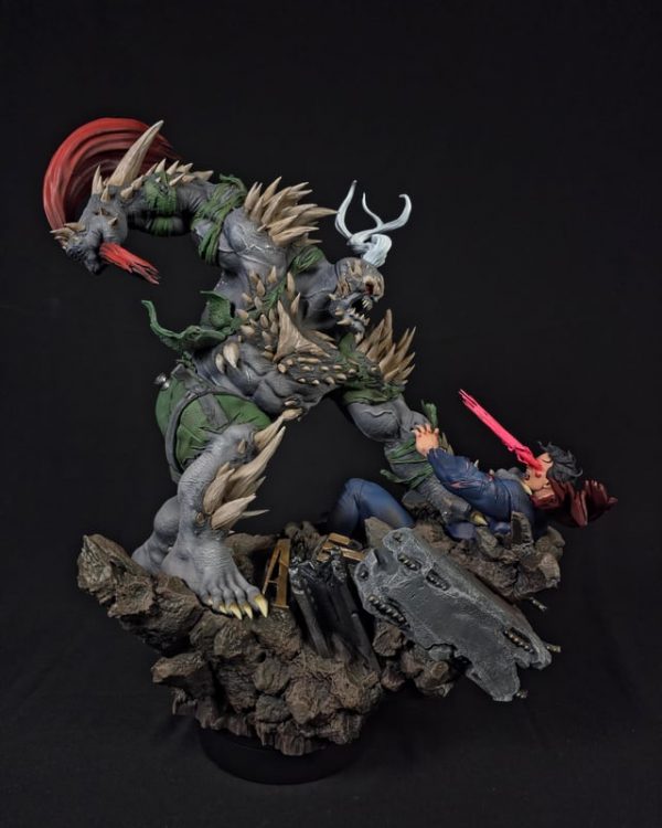 Custom Doomsday vs Superman Diorama